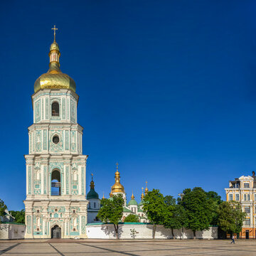 St. Sophia Cathedral on St. Sophia Square in Kyiv, Ukraine