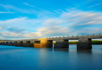 Naklejka premium Luoyang Bridge historic site in Quanzhou, China.