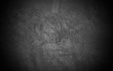 Old wall texture cement dark black gray  background abstract grey color design are light with white gradient background.