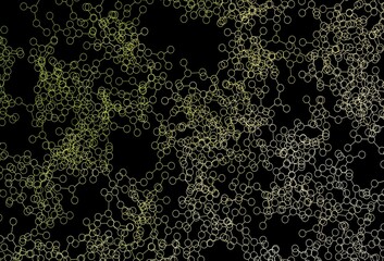 Dark Green, Yellow vector texture with artificial intelligence concept.