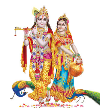 Indian God Radhakrishna, Lord Krishna, Indian Mythological Images