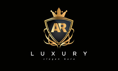 AR creative luxury letter logo