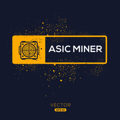 Creative (Asic miner) Icon ,Vector sign.