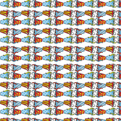 Fototapeta premium vector pattern of gift packaging