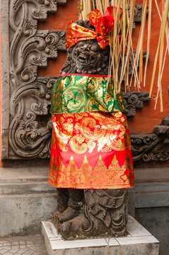 Traditional God statue in Bali. Indonesia.