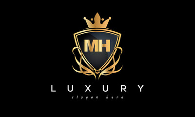 MH creative luxury letter logo