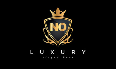 NO creative luxury letter logo
