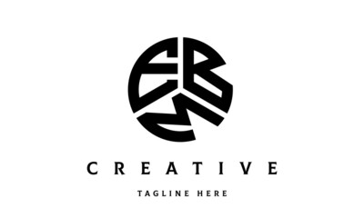EBM creative circle three letter logo