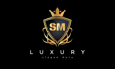 SM creative luxury letter logo