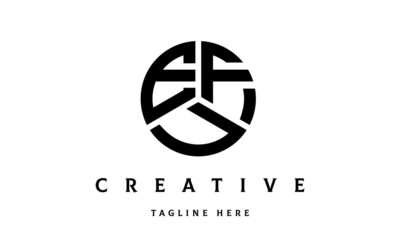 EFU creative circle three letter logo