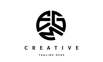 EGM creative circle three letter logo