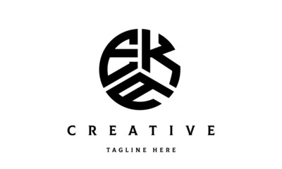 EKA creative circle three letter logo