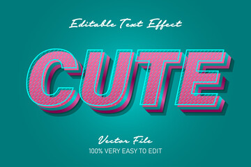 red and cyan modern pop art text effect