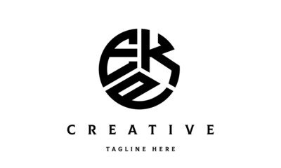 EKP creative circle three letter logo