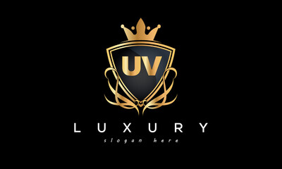 UV creative luxury letter logo