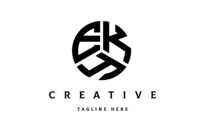 EKY creative circle three letter logo