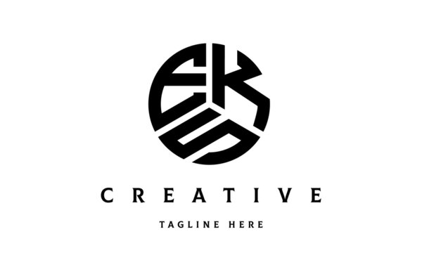 EKS creative circle three letter logo
