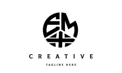 EMX creative circle three letter logo