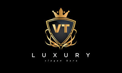 VT creative luxury letter logo