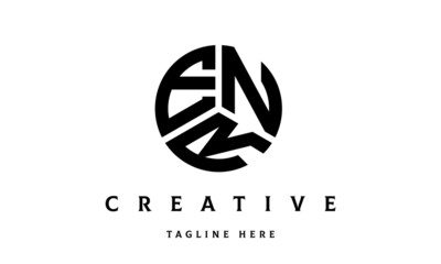 ENR creative circle three letter logo