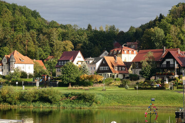 Obraz premium Stadt Wehlen