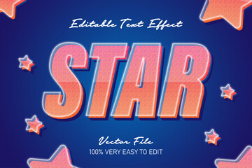 strong bold star text effect