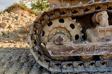 excavator ground leveling ride big machine