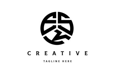 ESK creative circle three letter logo