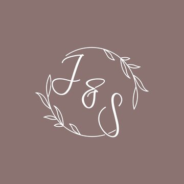 JS wedding initials monogram logo ideas