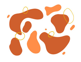 Formes abstraites automnales vector