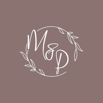 MP wedding initials monogram logo ideas