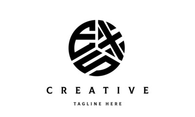 EXS creative circle three letter logo