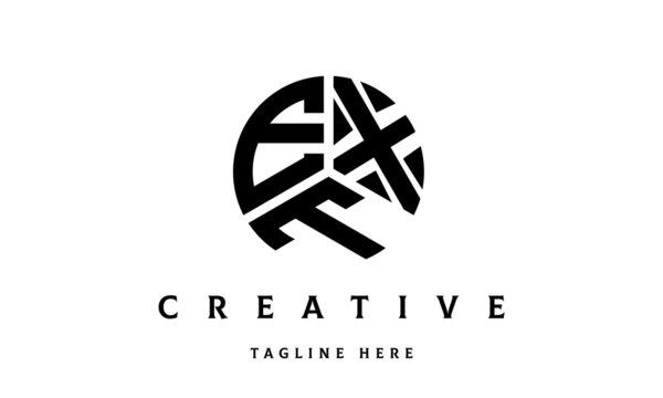 EXT creative circle three letter logo