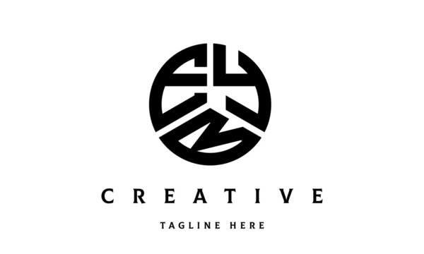 EYB creative circle three letter logo
