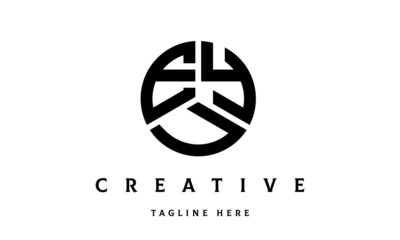 EYU creative circle three letter logo