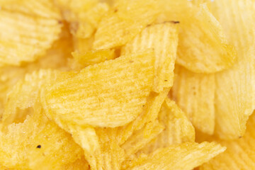 crispy wavy cheese and salted chips 