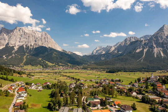 Beautiful panorama of the Austrian Alps
