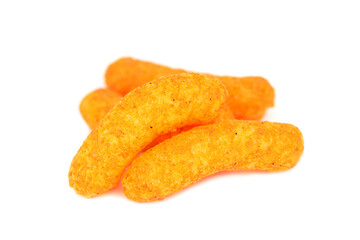 hot corn crisps with Carolina Reaper Pepper Flavored - cheese curls