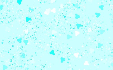 Light Green vector backdrop with memphis shapes.