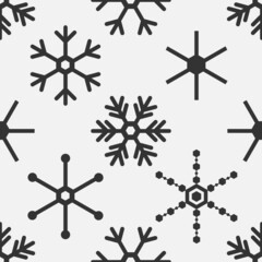 set of snowflakes