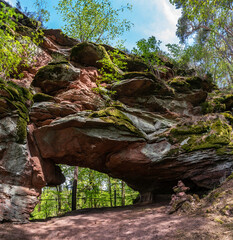 Felstor im Löffelsbergfels, Wasgau