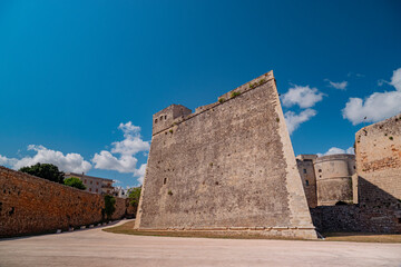 OTRANTO. LECCE. SUMMER 2021. The old castle and towers