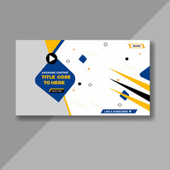 YouTube Thumbnail Template Design.