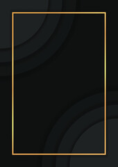 Luxury dark abstract background with overlap layers