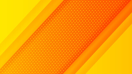 A minimalist business technology background with sunny orange lines and digital squares