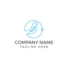 healthcare bord minimalist line logo