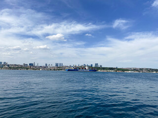 Fototapeta premium City view on the water, Istanbul, Turkey