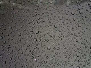 water drops on glass