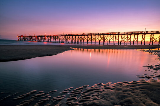 Sunset Over The Beach - Oak Island NC