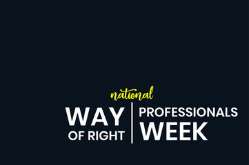 National Right of Way Professionals Week